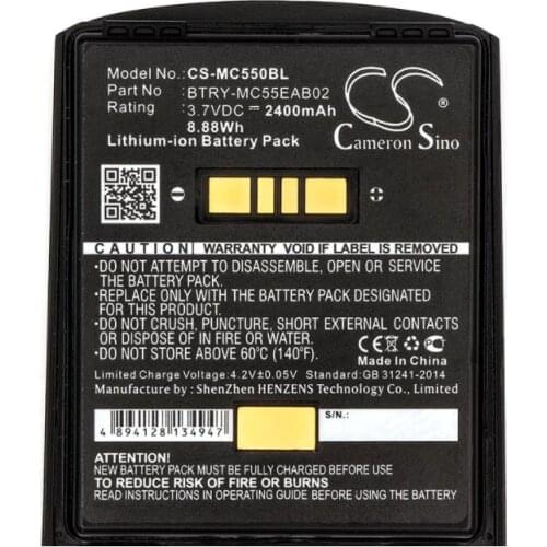 Cameron Sino 2400mAh battery for SYMBOL MC55 MC5574 MC5590 MC55A MC55A0 MC56 MC65 MC659 MC659B MC67 82-111094-01