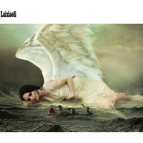 Angel 5d Diy diamond Painting new Cross Stitch full diamond embroidery Mosaic kits wings woman elf fairy picture wall sticker