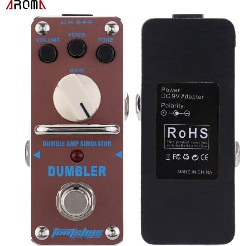 AROMA ADR-3 Dumbler Amp Simulator Mini Single Electric Guitar Effect Pedal with True Bypass guitar pedal for guitar accessories