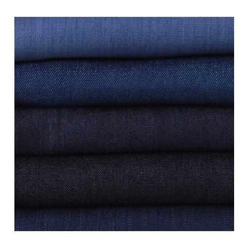 Hicker pure cotton denim fabric pants fabric washed sub apparel fabric cheap price without stretch fabric diy handmade