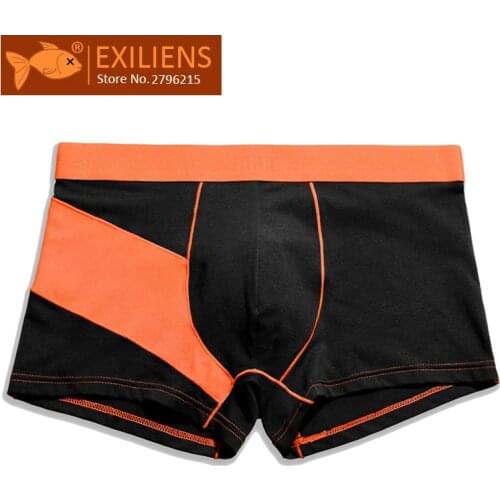EXILIENS Brand Men Boxer Mens Underwear Cotton Cueca Masculina Boxershorts Boxers Hombre Underpants Patchwork Size S-3XL 102801