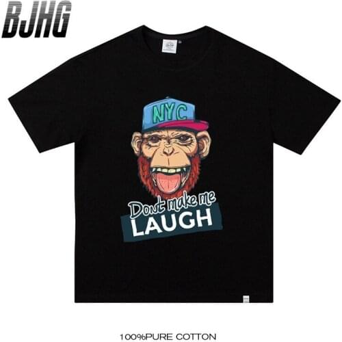 100% Cotton Harajuku Plus Size T-shirt For Men And Women All-match Round Neck Short-sleeved T-shirt Mens Top Bottoming Shirt