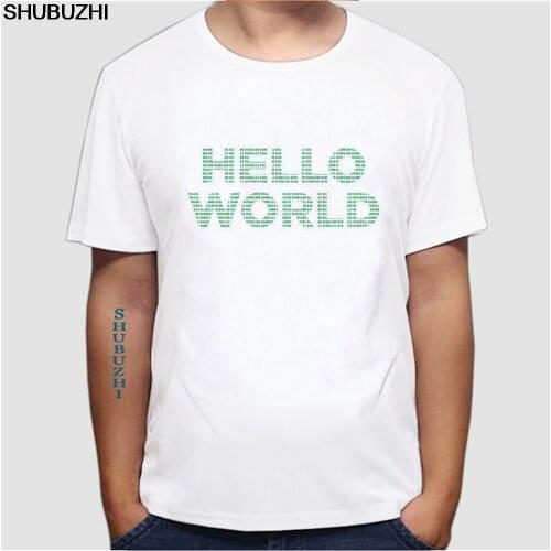 Letter T Shirt Men Cotton Java Programmer Computer Hello World Code Linux Geek Team Wear Basic Gifts Print Homme Hip Hop