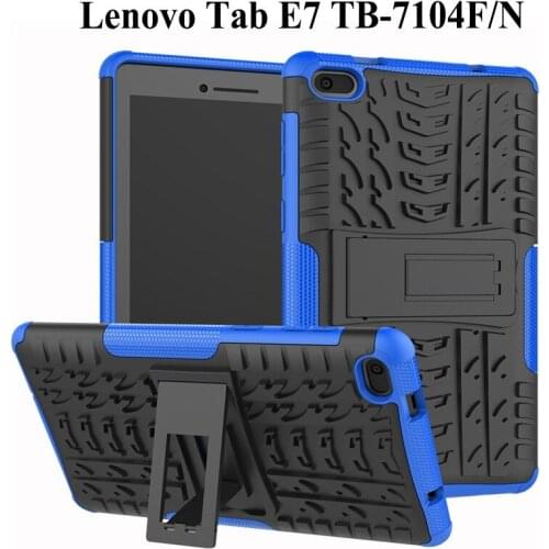 Heavy Duty 2 in 1 Hybrid Rugged Case For Lenovo Tab E7 2018 Tablet Funda Cover For Lenovo 7104 TB-7104F 7 inch case
