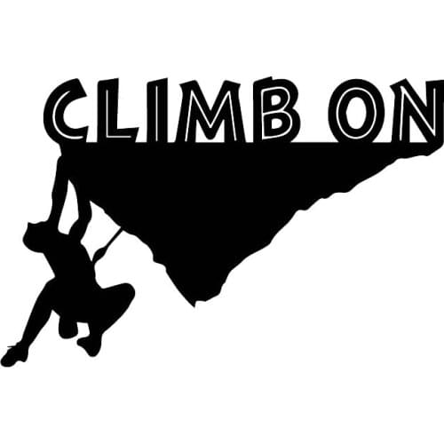 Brave Adventure Mountaineering Interesting Applique Car Decoration Personality PVC Waterproof Stickers Black/White Art Pattern