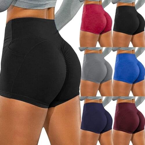 Summer Sport Shorts Women High Waist Elasticated Seamless Fitness Leggings Push Up Gym Training Tights Yoga Sport Short