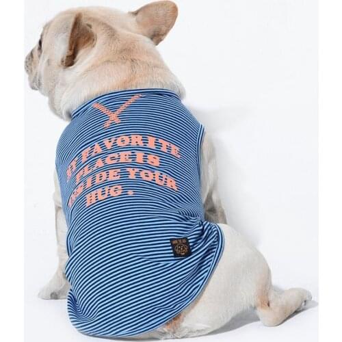 Fashion Dog Vest Summer Dog Clothes For Small Medium Dogs Costume Striped Pet Shirt Puppy Outfit Soft Dogs Clothing Ropa Perro