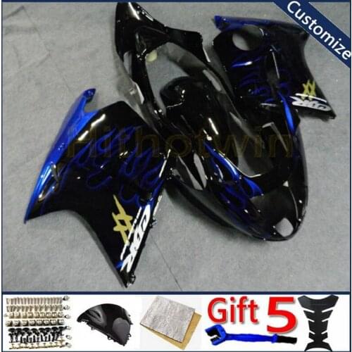 Motorcycle cowl For CBR1100XX 1997 1998 1999 2000 2001 2002 2003 CBR 1100XX motorcycle fairing Injection mold blue flames