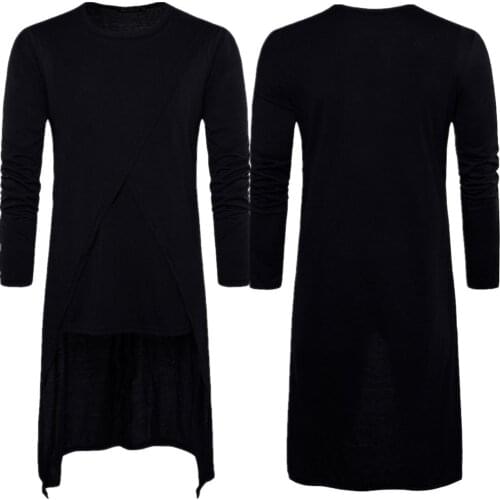 [European code] 2020 spring summer black mens long-sleeve T-shirt hip-hop street nightclub mens long-sleeved T-shirt wholesale