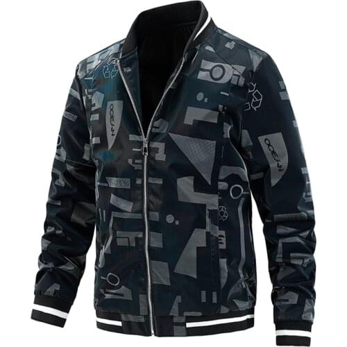 Mens Leather Baseball Jackets Autumn Warm Letters Print Casual Baseball Uniform Handsome Top Bomber Jacket Mens Clothing