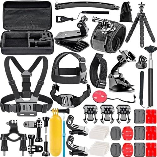 Neewer 50-In-1 Action Camera Accessory Kit for GoPro Session/5 Hero 1234+ 4 5 SJ4000 DBPOWER akaso Lightdow Campark And more