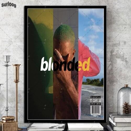 Wall Art Poster Frank Blond Rapper Star Retro Pictures Prints Canvas Painting for Living Room Home Decor