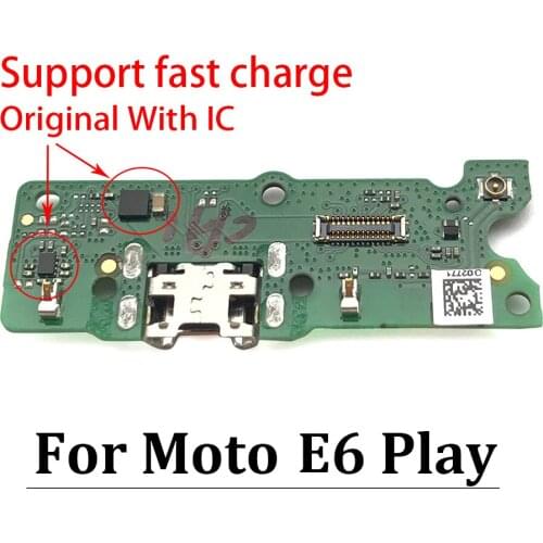 New USB Dock Charging Port Connector Charger Board PCB Flex Ribbon Cable For Motorola Moto E3 E4 E4T E5 E6 E7 Play Go Plus E6S