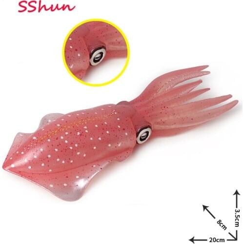 20*8*3.5CM new squid octopus squid model decoration Children squid toy simulation marine life model