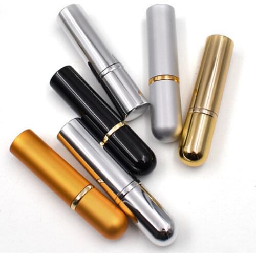 2021 New 3ml Mini Efillable Perfume Bottle Metallic Spray Bottle Travel Portable Aluminum Perfume Atomizer Cosmetic Container