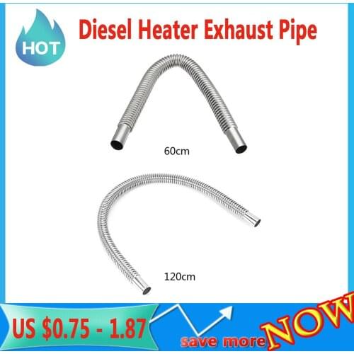 New Type Car Diesel Heater Exhaust Pipe Stainless Steel Parking Heater Fuel Tank Exhaust Pipe Air Heater Tank Car Accessories