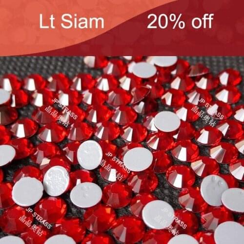 Wholesaler hot fix crystal size ss20 5mm lt siam 1440 pcs each pack ,high quality shiny diamonds stones hotfix for jewelry
