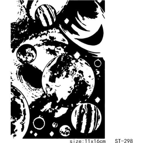 ZhuoAng Celestial Body Planet Style Clear Stamps/Seals For DIY Scrapbooking/Card Making/Album Decorative Silicon Stamp Crafts