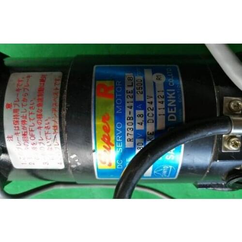 R730B-412EL8 servo motor , used in good condition . 80% appearance new , good working , free shipping