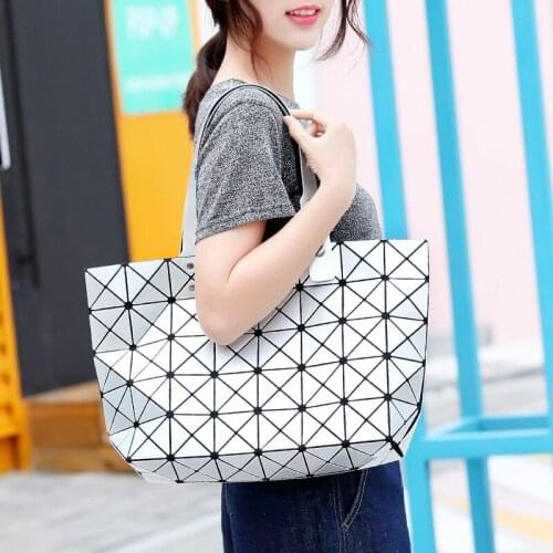 Luxury handbags women bags fashion geometric pattern designer shoulder bags for ladies 2020 large tote bags for work