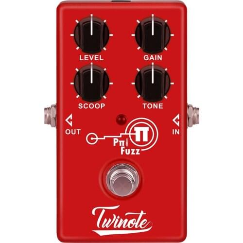 Twinote P FUZZ Analog Modern Fuzz Guitar Effect Pedal Processsor Full Metal Shell with True Bypass Distortion High Ga