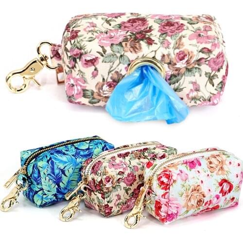 Dog Poop Bag Holder Leash Attachment Protable Pet Waste Bag Dispenser Snack Bag for Outdoors Waiking Hiking Pet Supplies