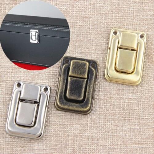 New Retro 4PCS Mini Jewelry Chest Gift Wine Wooden Box Case Toggle Latch Suitcase Suitcase Hasp Hook Can Lock Hardware fittings