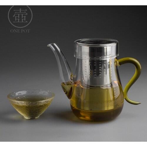 High temperature resistant glass teapot household filter size tea pot tea maker flower tea cup Kungfu red tea set teaware