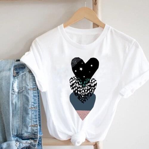 Women 90s Love Watercolor Style Trend Valentines Day Spring Summer Fashion Clothes Print Tee Top Tshirt Female Graphic T-shirt