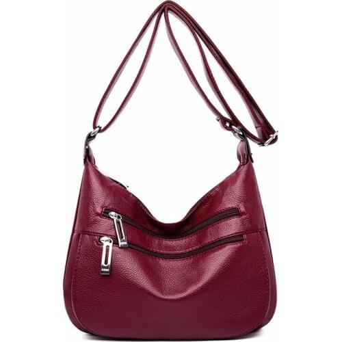 2019 Female Leather Messenger Bags Sac A Main Crossbody Bags For Women Luxury Handbags High Qaulity Ladies Shoulder Bag Bolsa