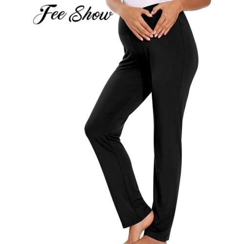 Women Maternity Lounge Pants Loose Casual Yoga Jogger Workout Trousers Pregnancy Sportwear Sweatpants Pregnant Clothes