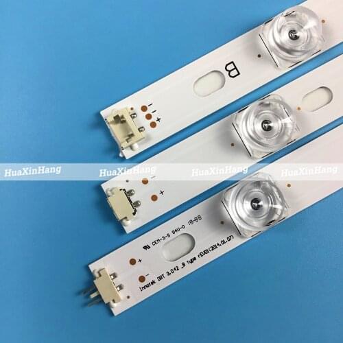 100%NEW 8 PCS(4*A,4*B)825mm LED strip 8 leds For LG INNOTEK DRT 3.0 42"_A/B TYPE 42LB5610 42LB5510 42LY320C 42GB6310 TV LCD 42LB