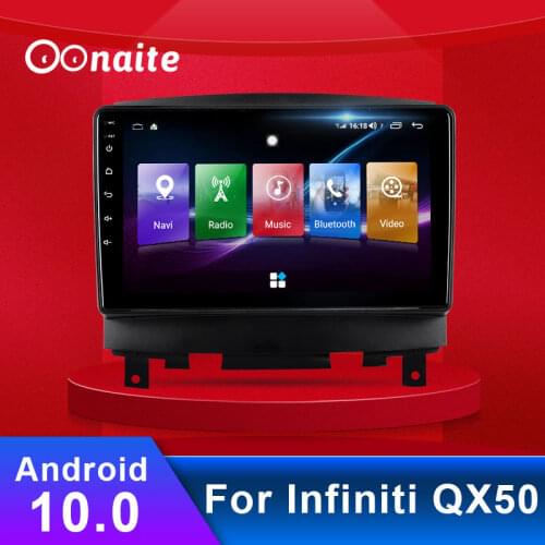 9 Inch For Infiniti QX50 Car GPS Navigator Android 10.0 Map Sat NavCar Navigation FM Radio Automobile Truck Audio Video Player