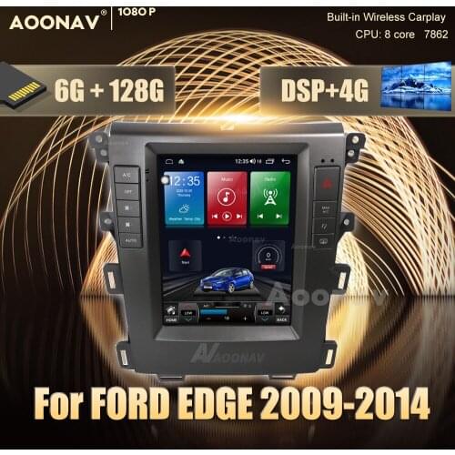 2 din Android 10.0 car radio For FORD EDGE 2009-2014 car stereo auto radio Tesla screen multimedia player GPS navigator