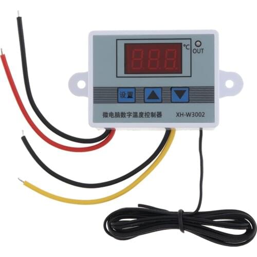 AC 110V-220V Digital LED Temperature Controller 10A Thermostat Thermostatic Control Switch with Probe Sensor Hand Tools