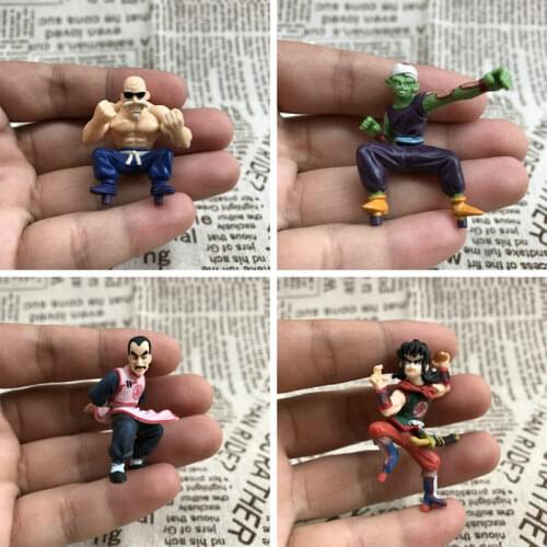 BANDAI Dragon Ball Action Figure Piccolo Tao Pai Pai Yamcha Candytoy Gacha Ornament Model Without Base Toy