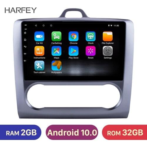 Harfey 9 Inch Android 10.0 Touchscreen 2DIN headunit car multimedia stereo for 2004 2005 2006-2011 Ford Focus Exi AT with FM AUX