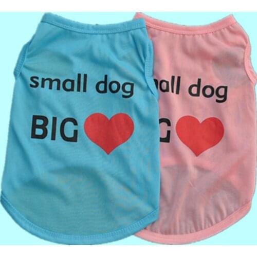 Hot Sale Cute Pet Dog Clothes Soft Cool Shirts T shirt Cat Vests Summer Cartoon Apparel Clothing For Small Dogs Pets Chihuahua