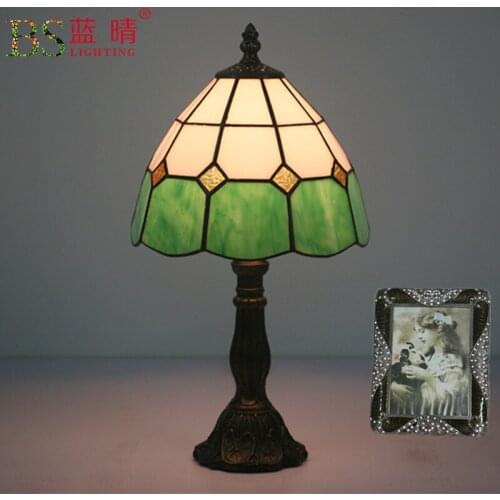 Fashion Design Turkish Mosaic Lamps E27 Base Handmade Glass Lampsahde Bedroom Bedside Vintage Table Lamp Light Fixtures