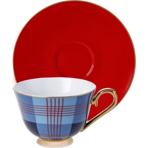 Karaca Unicef Rahmi Koc Porcelain Turkish Coffee Cups Boxed Set with 2 Cups and 2 Saucers Tea Coffeeware Glass Drinkware