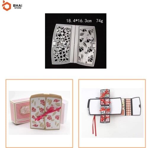 New Design Christmas 3D Notebook Accessories Metal Cutting Dies Cut Decoration Scrapbook Paper Card Embossing Decor Craft 2021