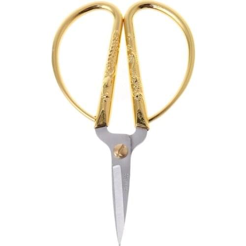 New Hot Gold Dragon Phoenix Bonsai Scissors Wedding Shears Home Office Garden Cutting Hand Tools Pruning Scissors Drop Ship