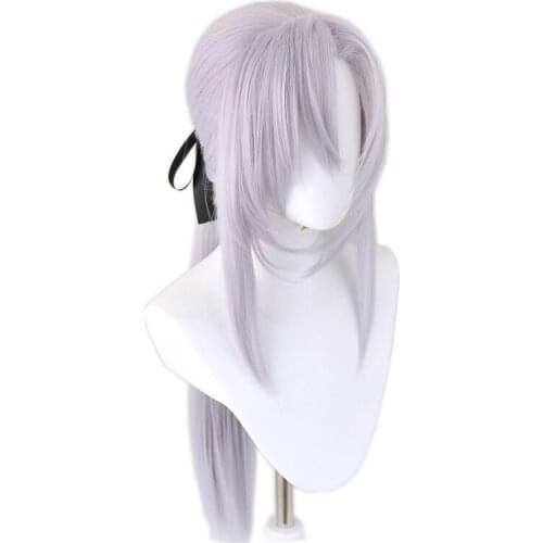 Owari No Seraph of The End Ferid Bathory Silver Long Cosplay Heat Resistant Synthetic Hair Carnival Halloween Party + Wig Cap