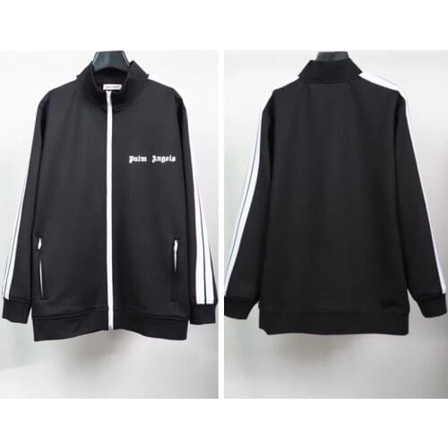 Palm Angels Men Women Lovers Style Fashion Casual Long Sleeve Cotton Gift Boyfriend Sport Outdoor Jacket Sportswear Black