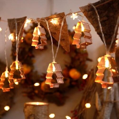 Hollow Christmas tree string lights Christmas creative decorations shop store window shopping mall scene layout props