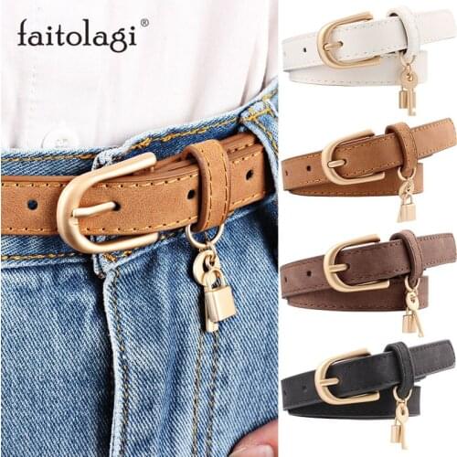 Fashion Leather Belts For Women Metal Buckle Designer Tassel Female Waist Belts Black White Brown Girls Pants Jeans Belts