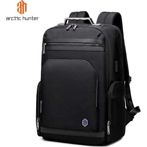 ARCTIC HUNTER Anti Theft Men Backpack Business Travel Laptop Bag USB Charger Male Large Capacity 15.6 inch Computer Bags Mochila