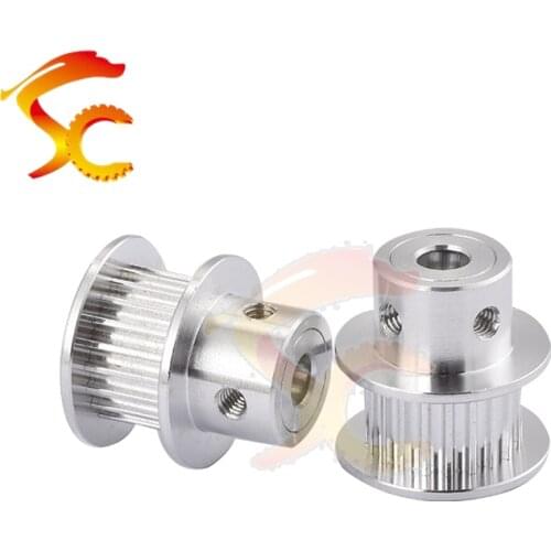 5pcs 3D Printers Parts printer pulley HTD M3 20 teeth bore 6mm HTD 3M 20 teeth timing pulley fit for HTD 3M belt width 10mm