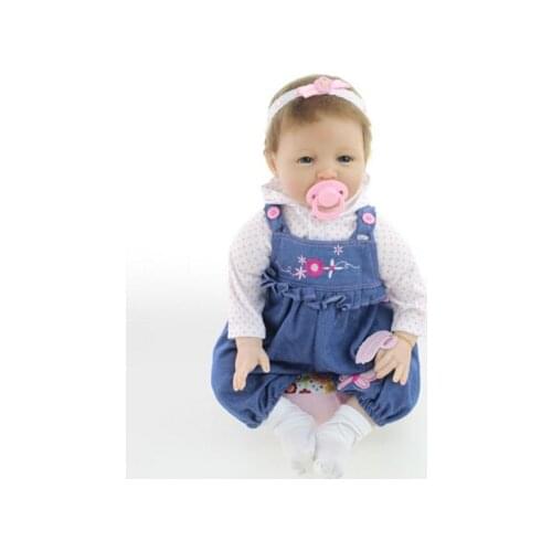 50-55cm Silicone Vinyl Reborn Baby Dolls Smiling Handmade Baby Doll Reborn Alive Toys Best Soft Body Birthday Gift Toy to Child