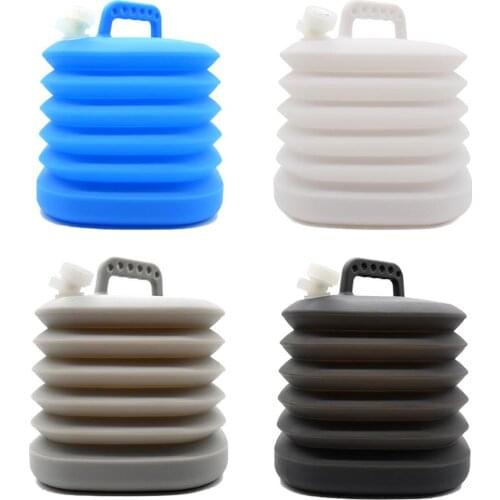 Foldable Water Containers Collapsible Water Bucket Outdoor Camping Water Storage Bag Portable Camping Drinking Water Bucket